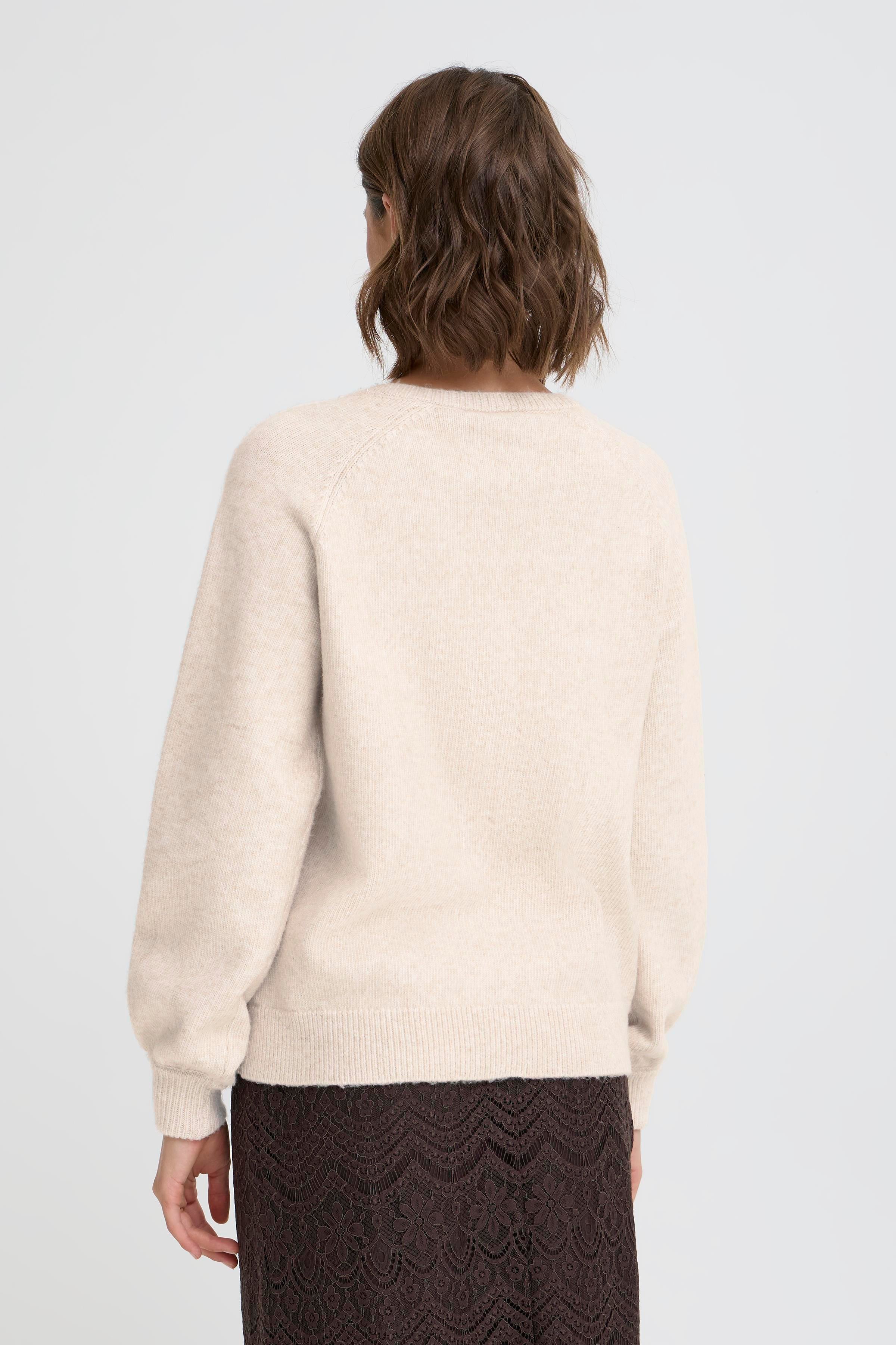 Fransa Elly 2 Cardigan Oatmeal Melange Creme