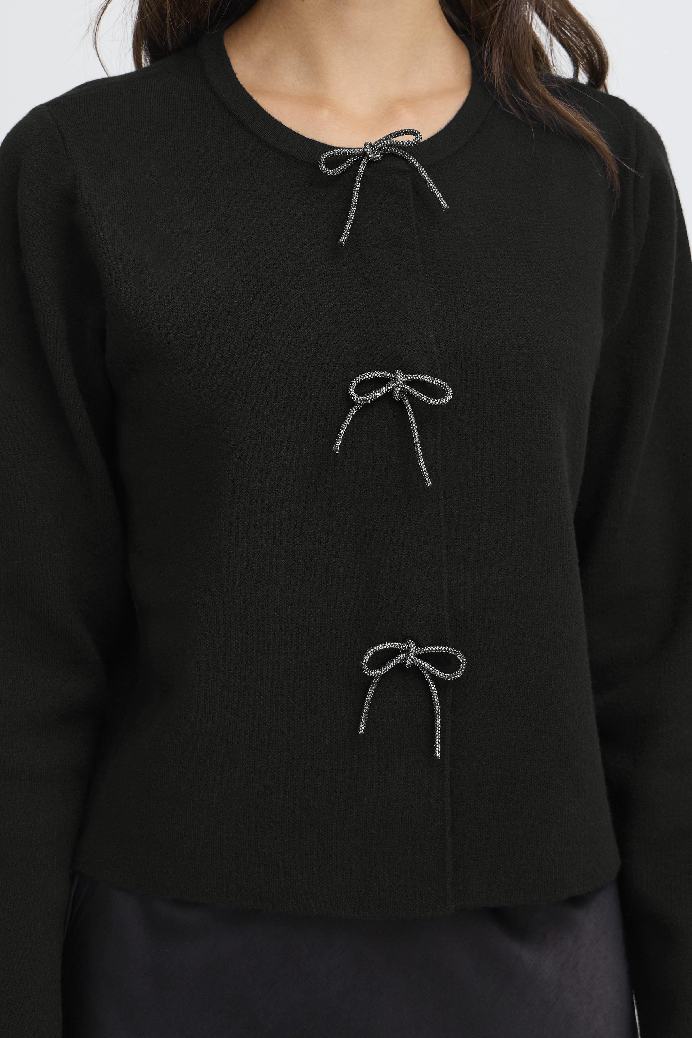 Fransa Sally 6 Cardigan Meteorite Sort