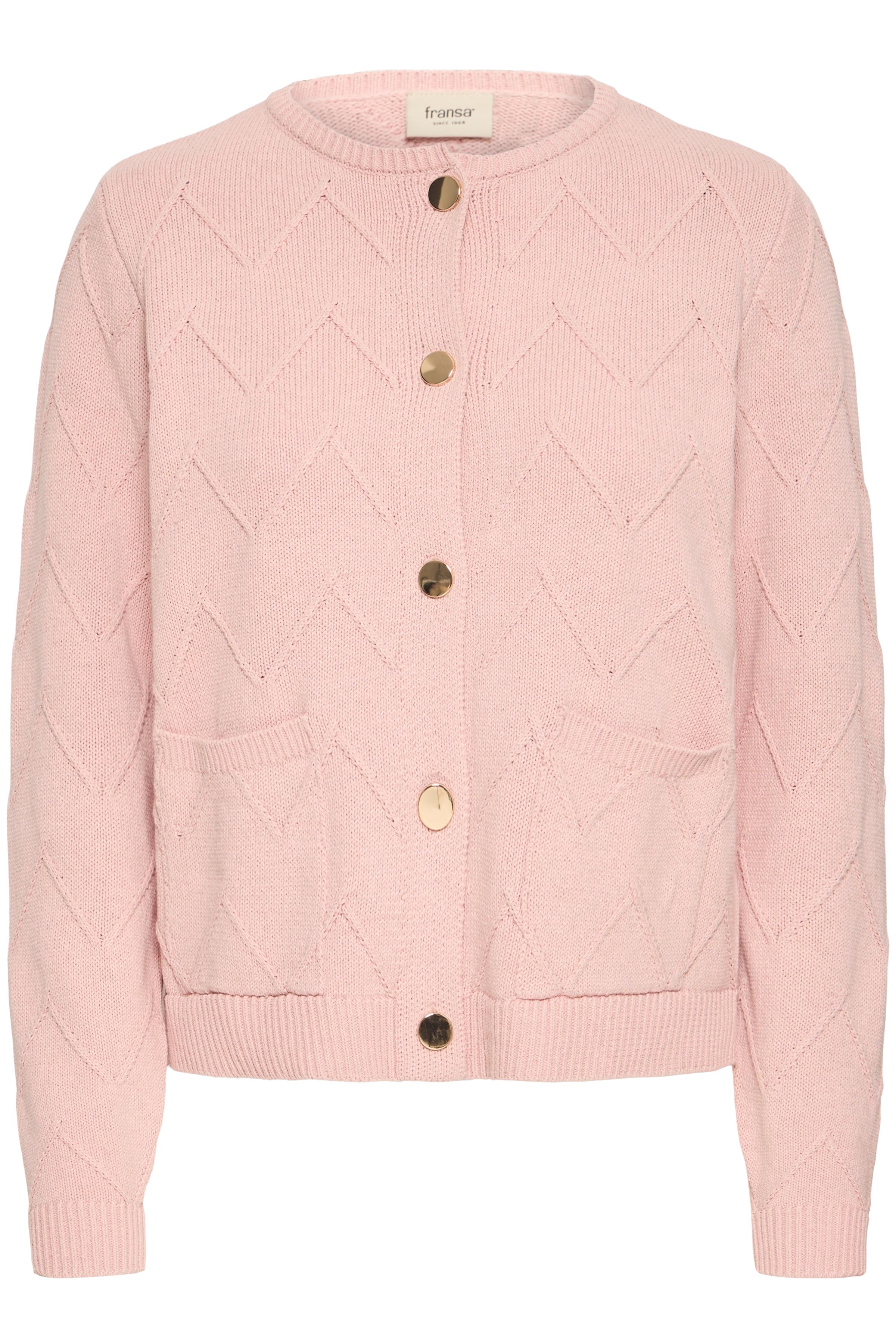 Fransa Nanni 1 Cardigan Pale Mauve Lyserød