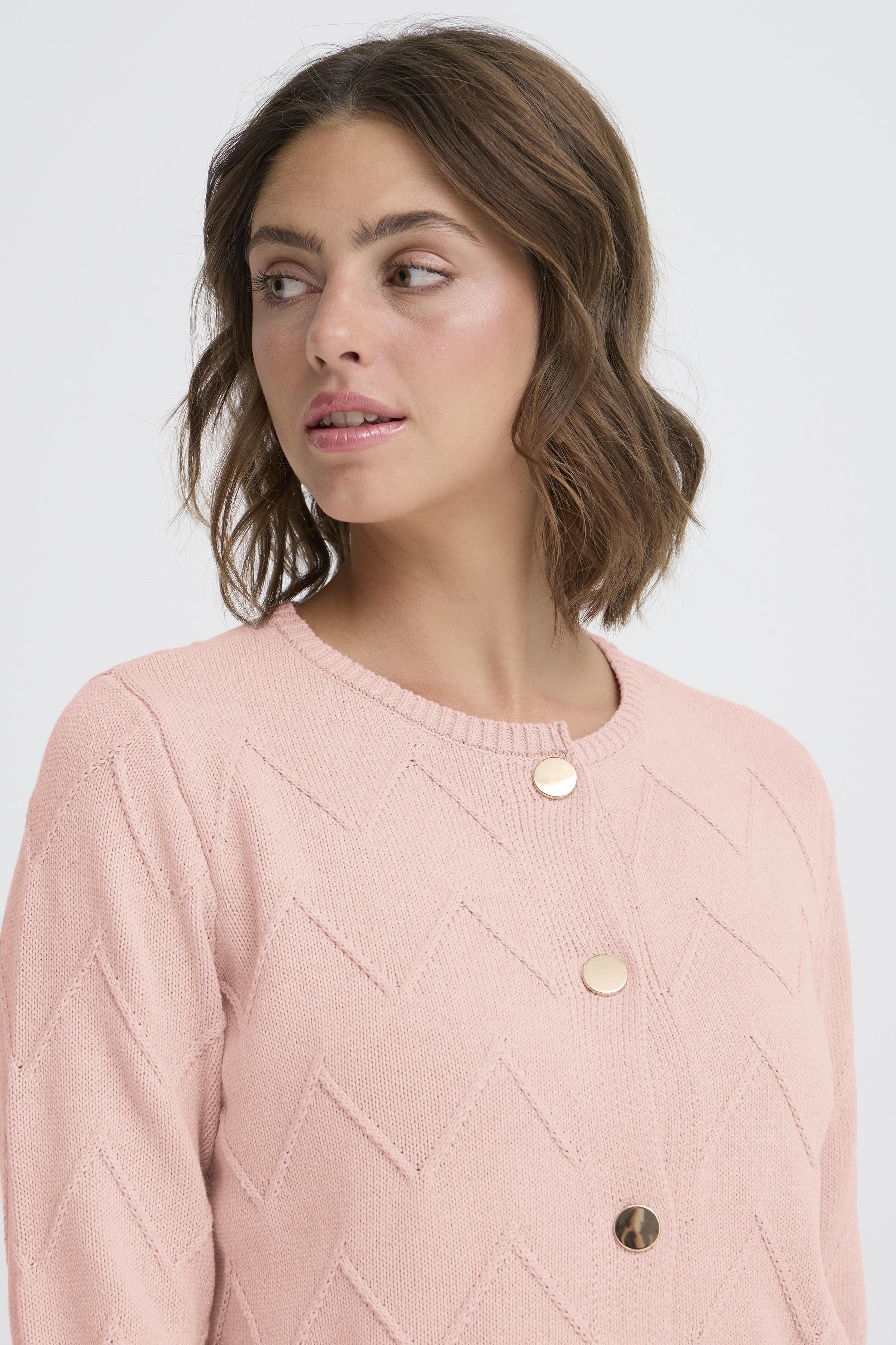 Fransa Nanni 1 Cardigan Pale Mauve Lyserød