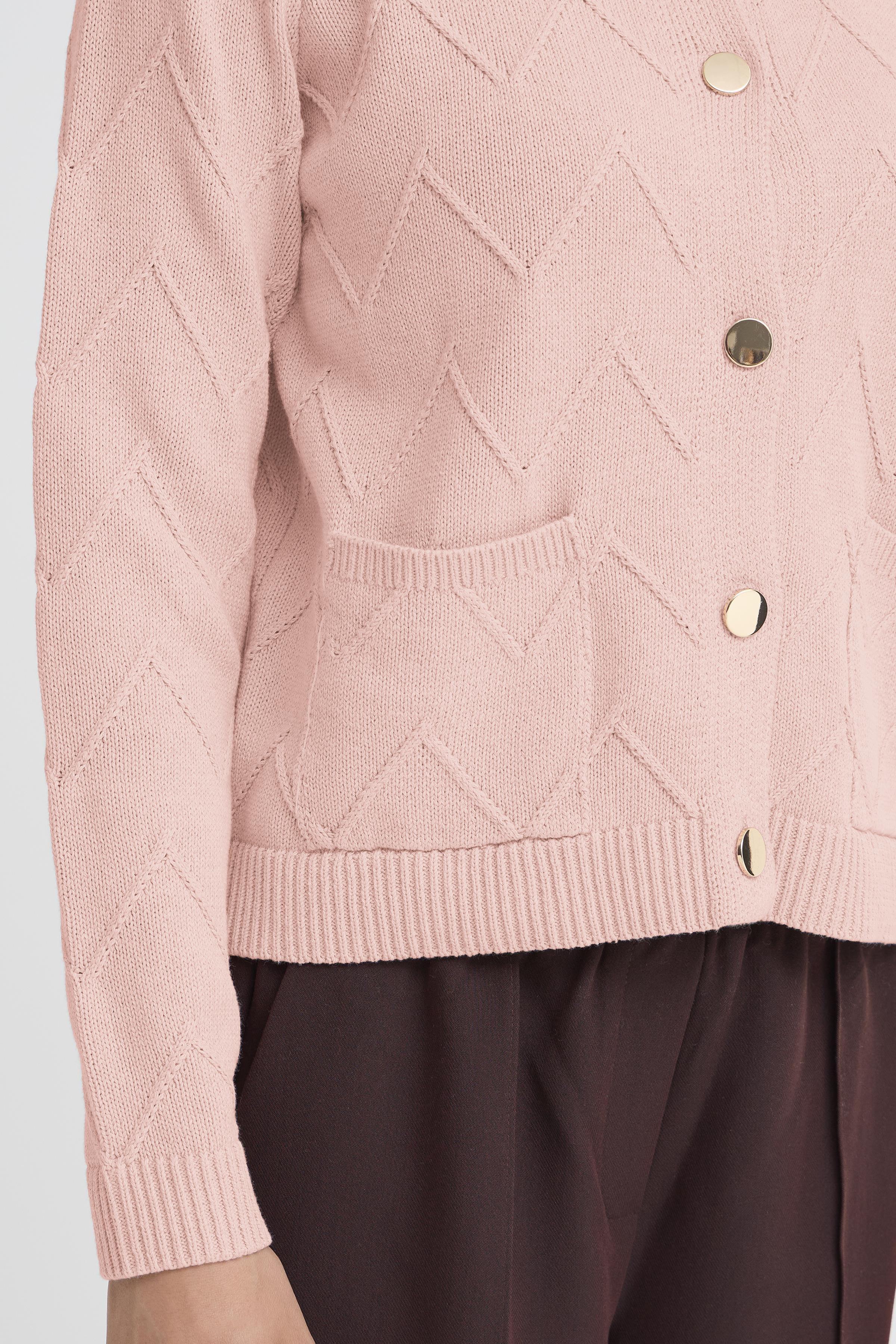 Fransa Nanni 1 Cardigan Pale Mauve Lyserød