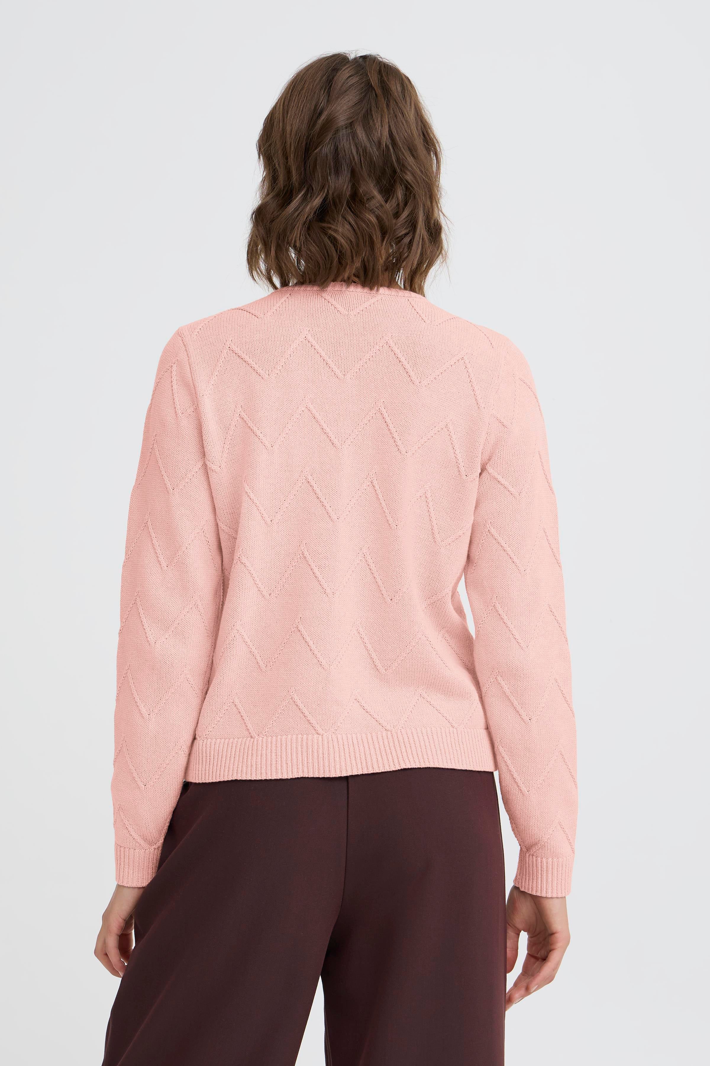 Fransa Nanni 1 Cardigan Pale Mauve Lyserød