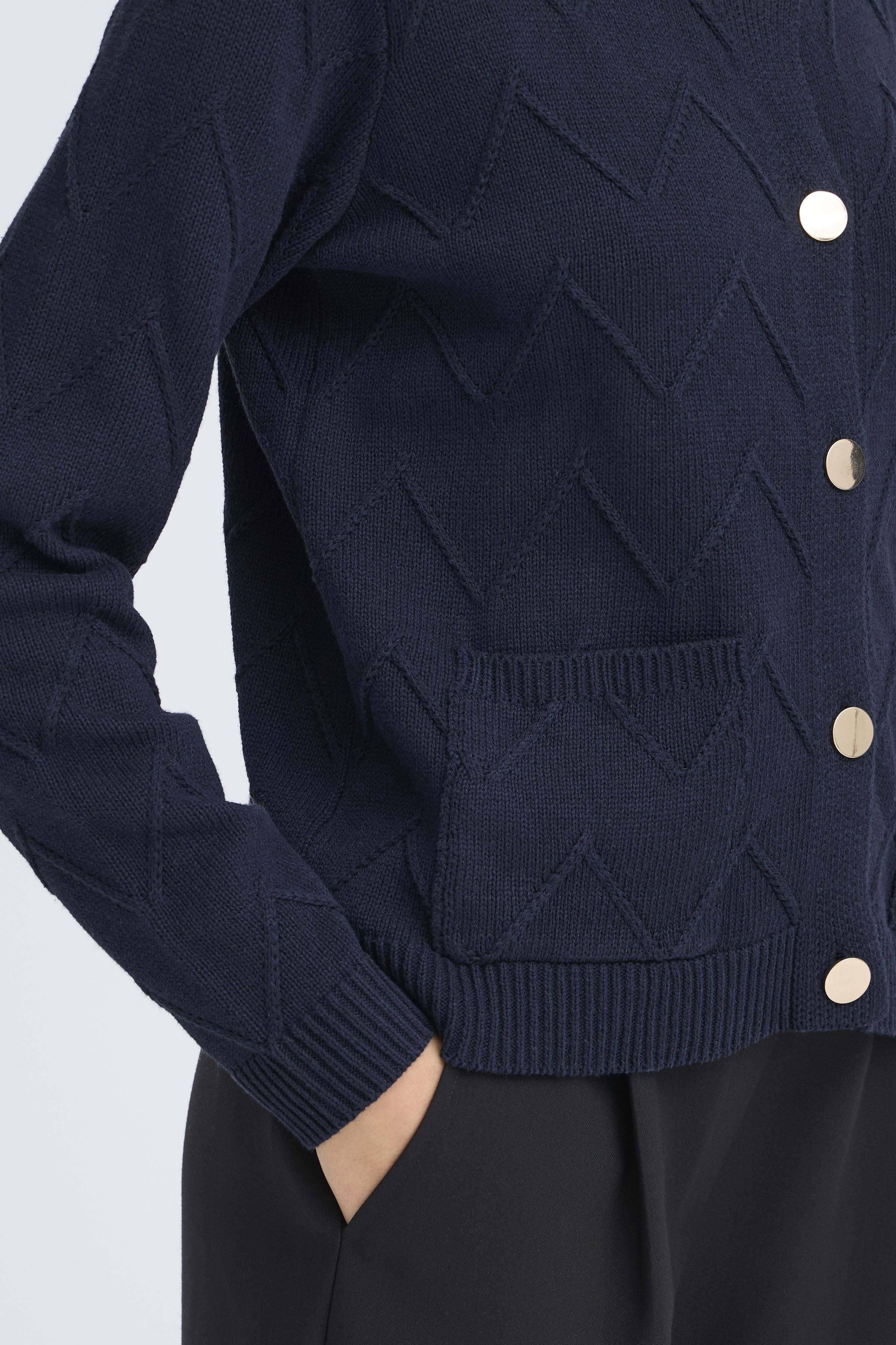 Fransa Nanni 1 Cardigan Night Sky Blå