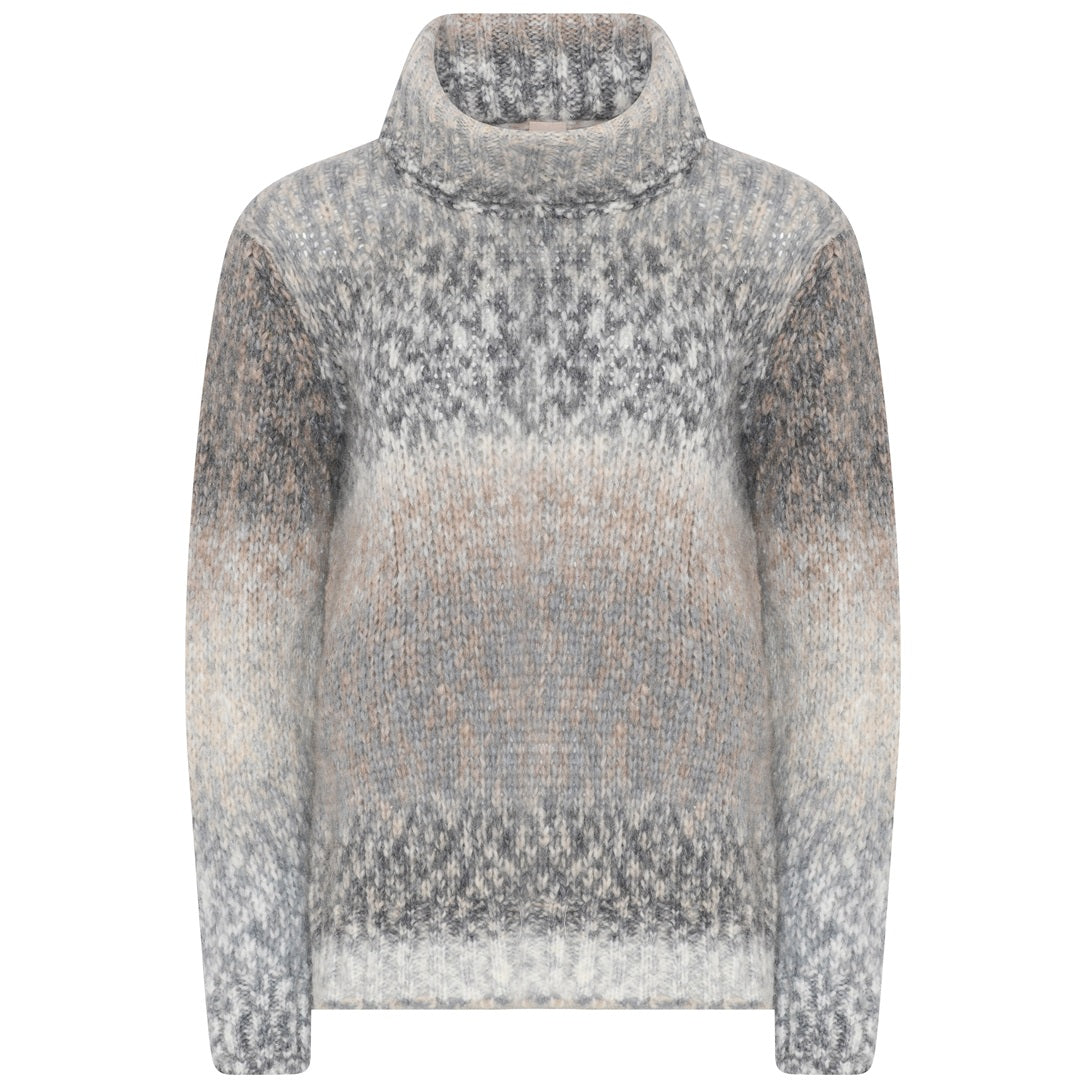 Skovhuus Rullekrave Pullover Grå Melange