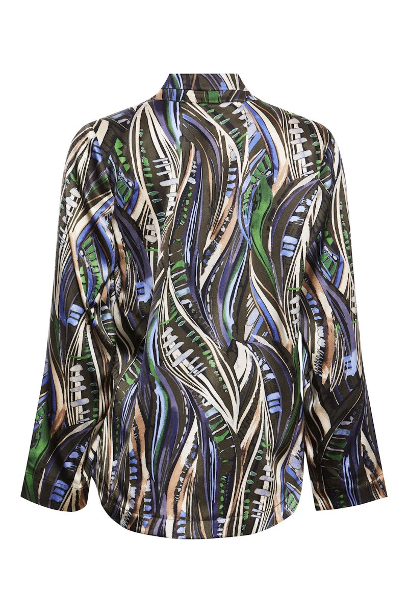 PBO Bimbia Bluse Dark Abstract