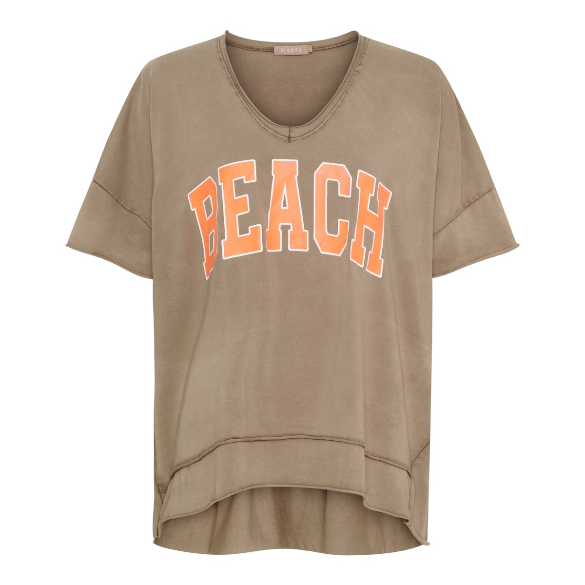 Marta Du Chateau Nella T-shirt Marrone Brun Arancio Orange