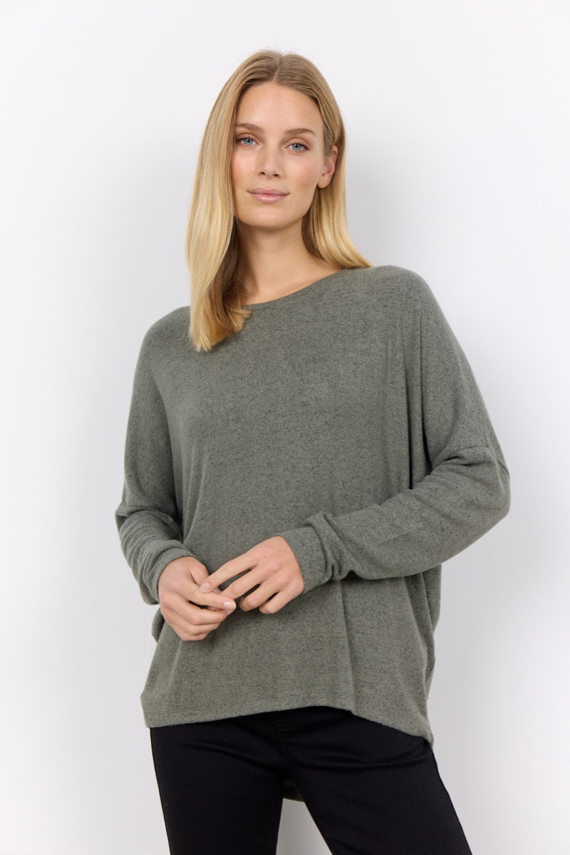 Soyaconcept Biara 1 Bluse Støvet Grøn