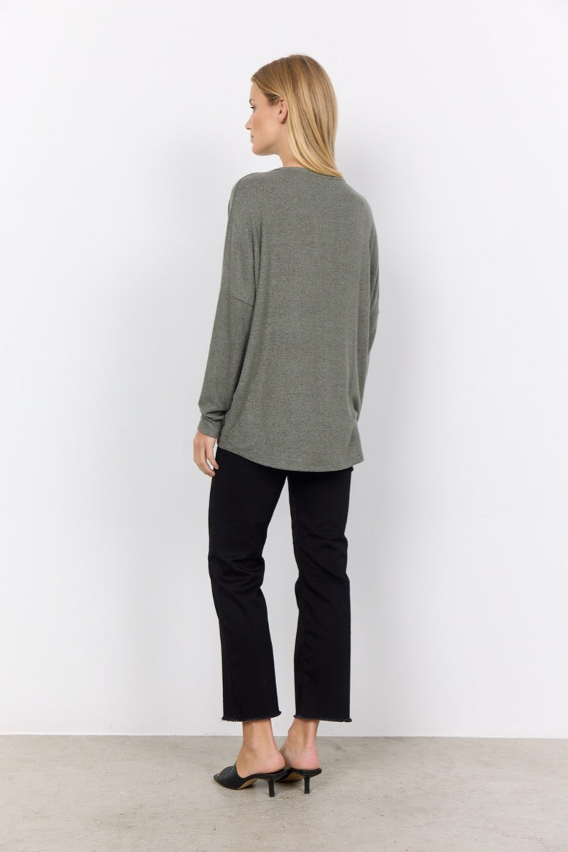 Soyaconcept Biara 1 Bluse Støvet Grøn