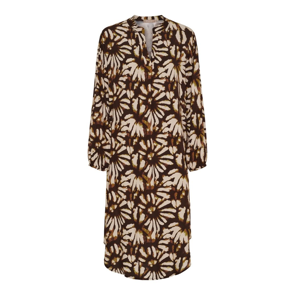 Marta Du Chateau Eugenia Kjole Blomster Leopard Originale Brun