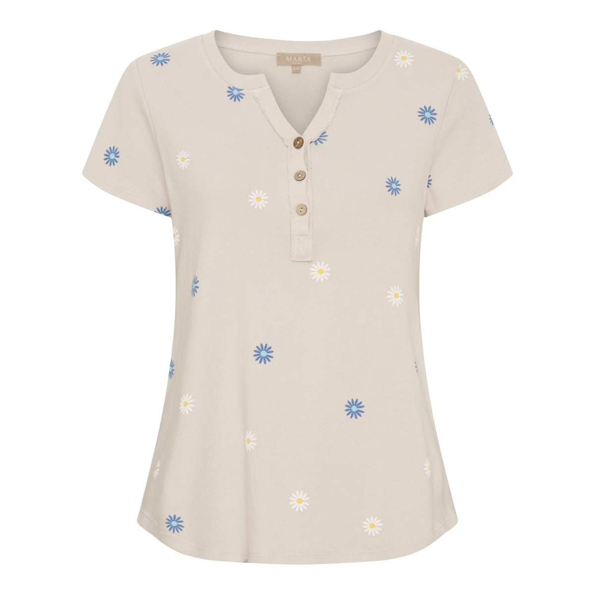 Marta Du Chateau Cecilie T-Shirt Beige