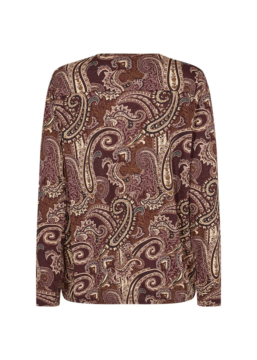 Soyaconcept Felicity 394 Bluse Paisley Vin Rød