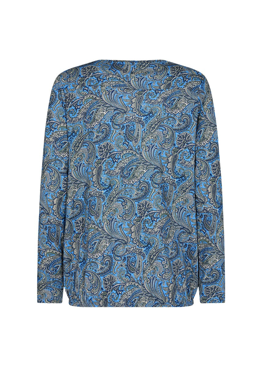 Soyaconcept Felicity 404 T-Shirt Paisley Blå