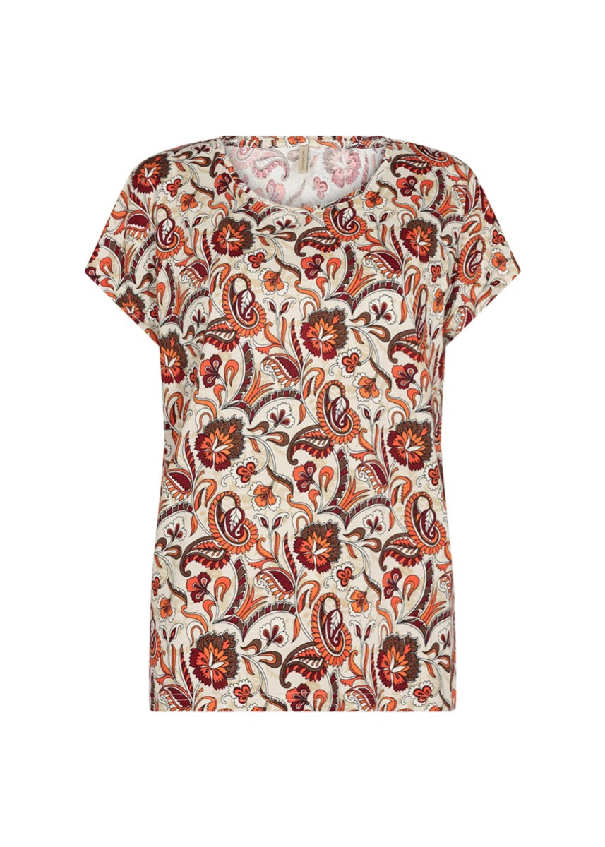 Soyaconcept Felicity 419 T Shirt Paisley Orange