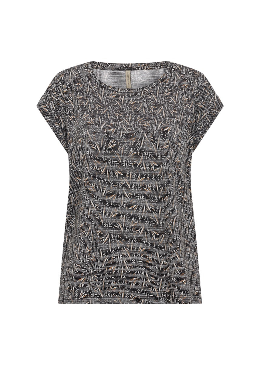 Soyaconcept Galina 34 T shirt Sort Med Blade