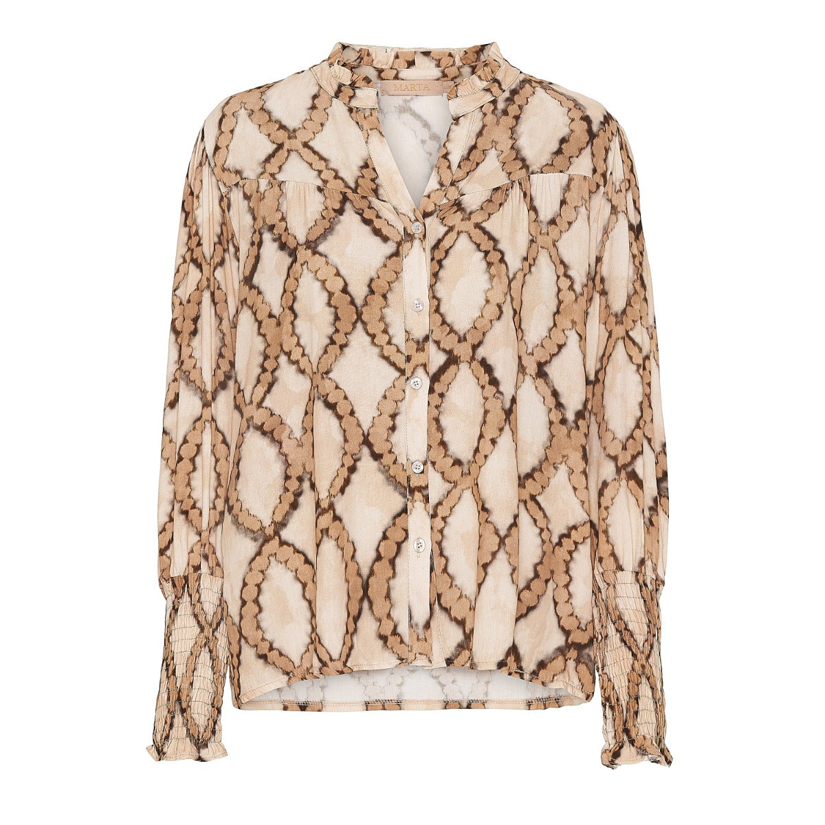 Marta Du Chateau Skjorte Chains Beige