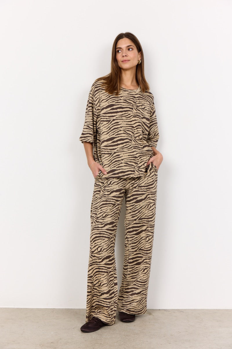 SoyaConcept Salome 1 T-shirt Mørk Brun