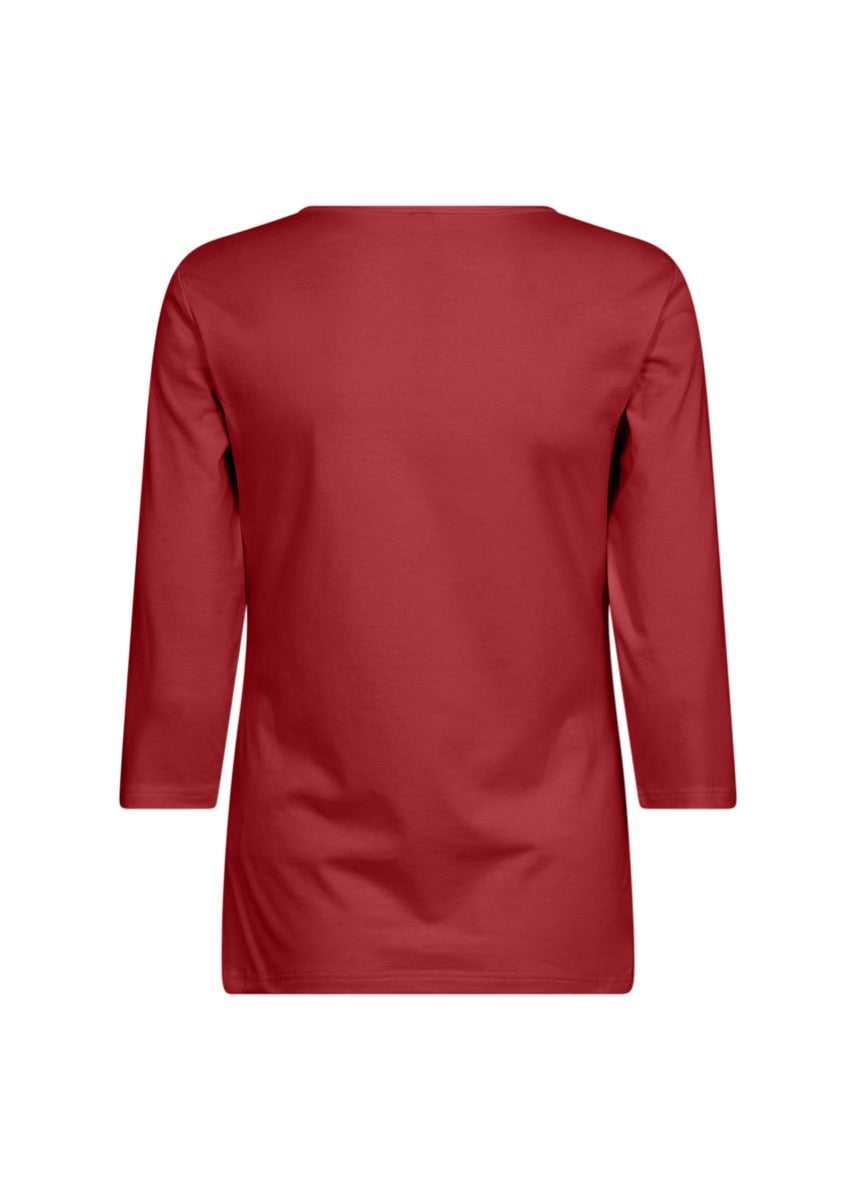 Soyaconcept Pylle T Shirt Mørke Rød
