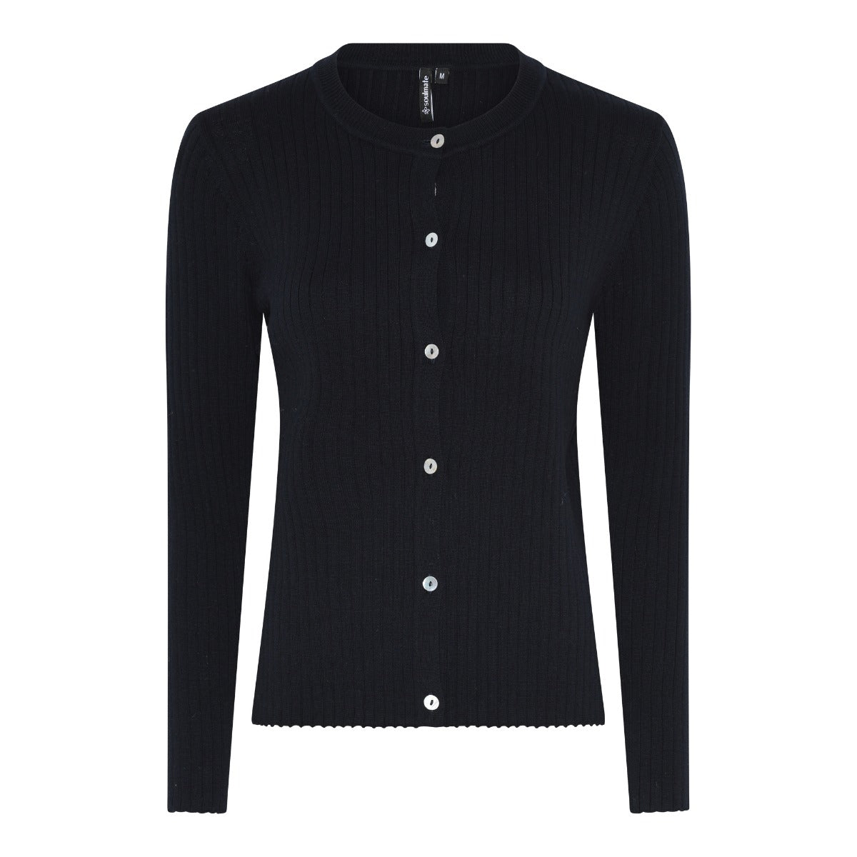 Soulmate Tulip 1 Strik Cardigan Sort