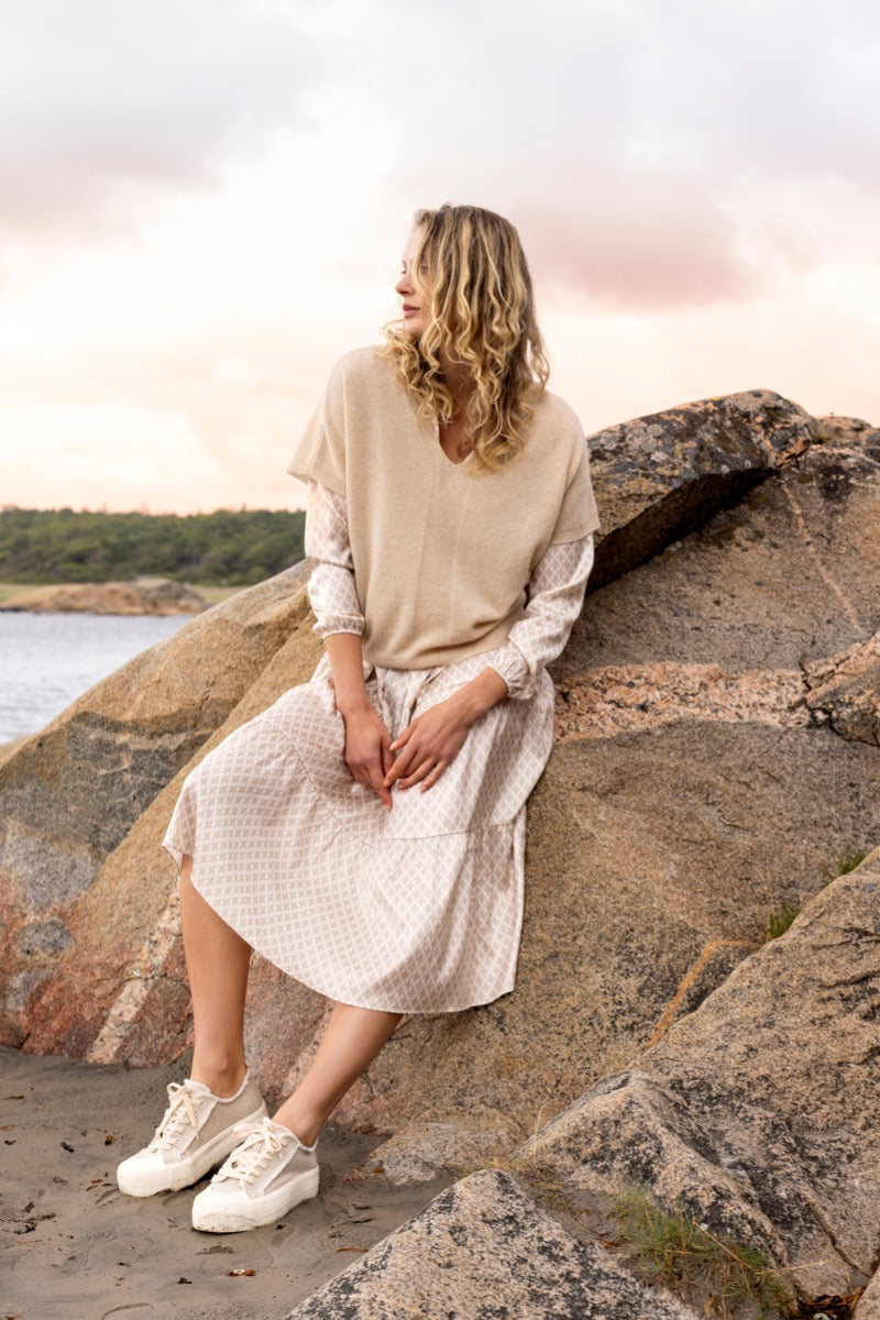Charlotte Sparre My Cashmere Top Solid Sand