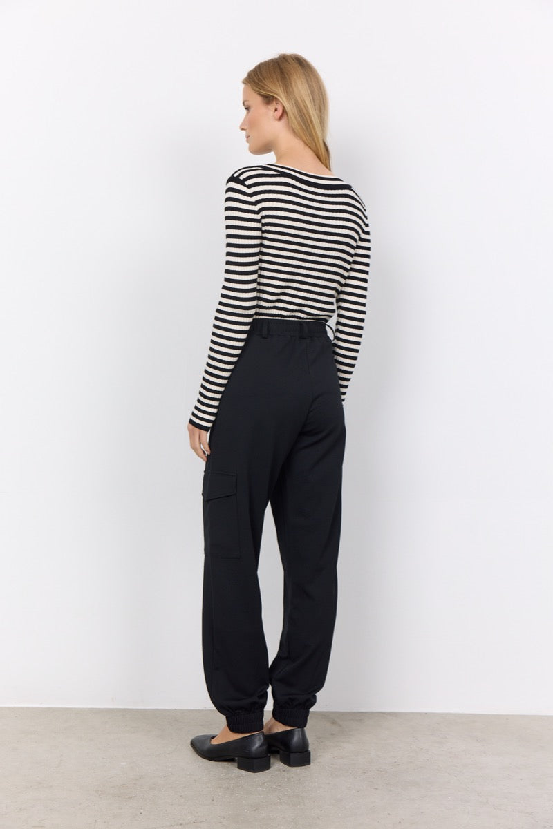 Soyaconcept Dollie 750 Pullover Stribet Sort