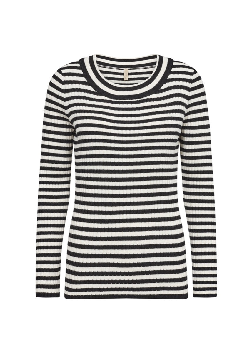 Soyaconcept Dollie 750 Pullover Stribet Sort