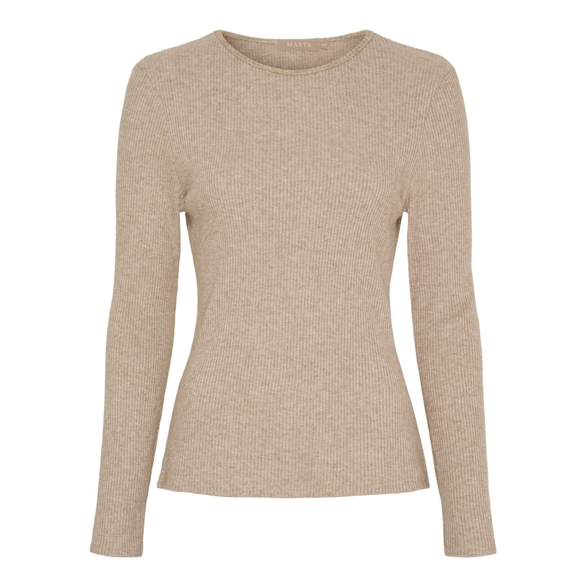 Marta Du Chateau Lunara T-shirt Langærmet Camel Lys Brun