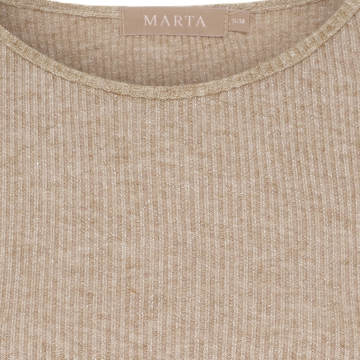 Marta Du Chateau Lunara T-shirt Langærmet Camel Lys Brun