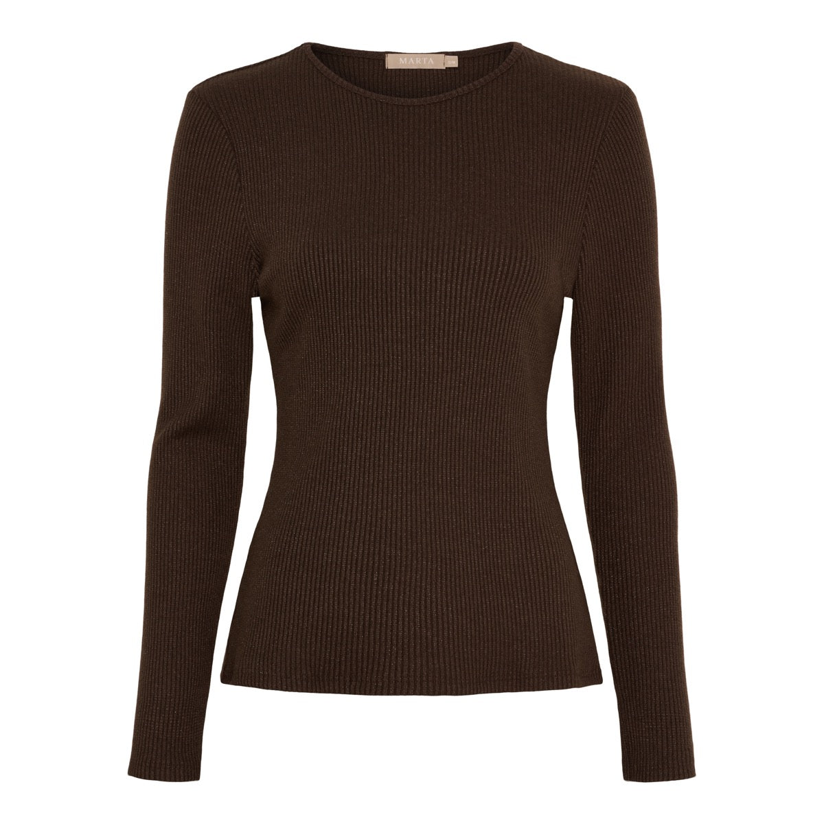 Marta Du Chateau Lunara T-shirt Langærmet Moro Mørk Brun