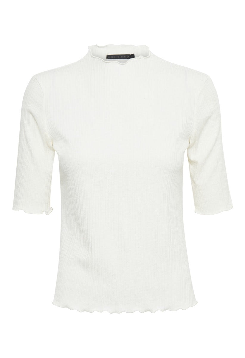Karen By Simonsen Candace SS T-shirt Egret Hvid