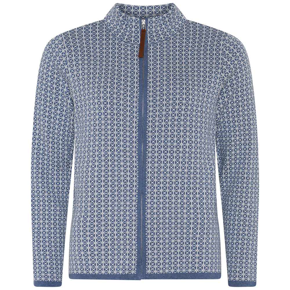 Skovhuus Cardigan Blå Melange
