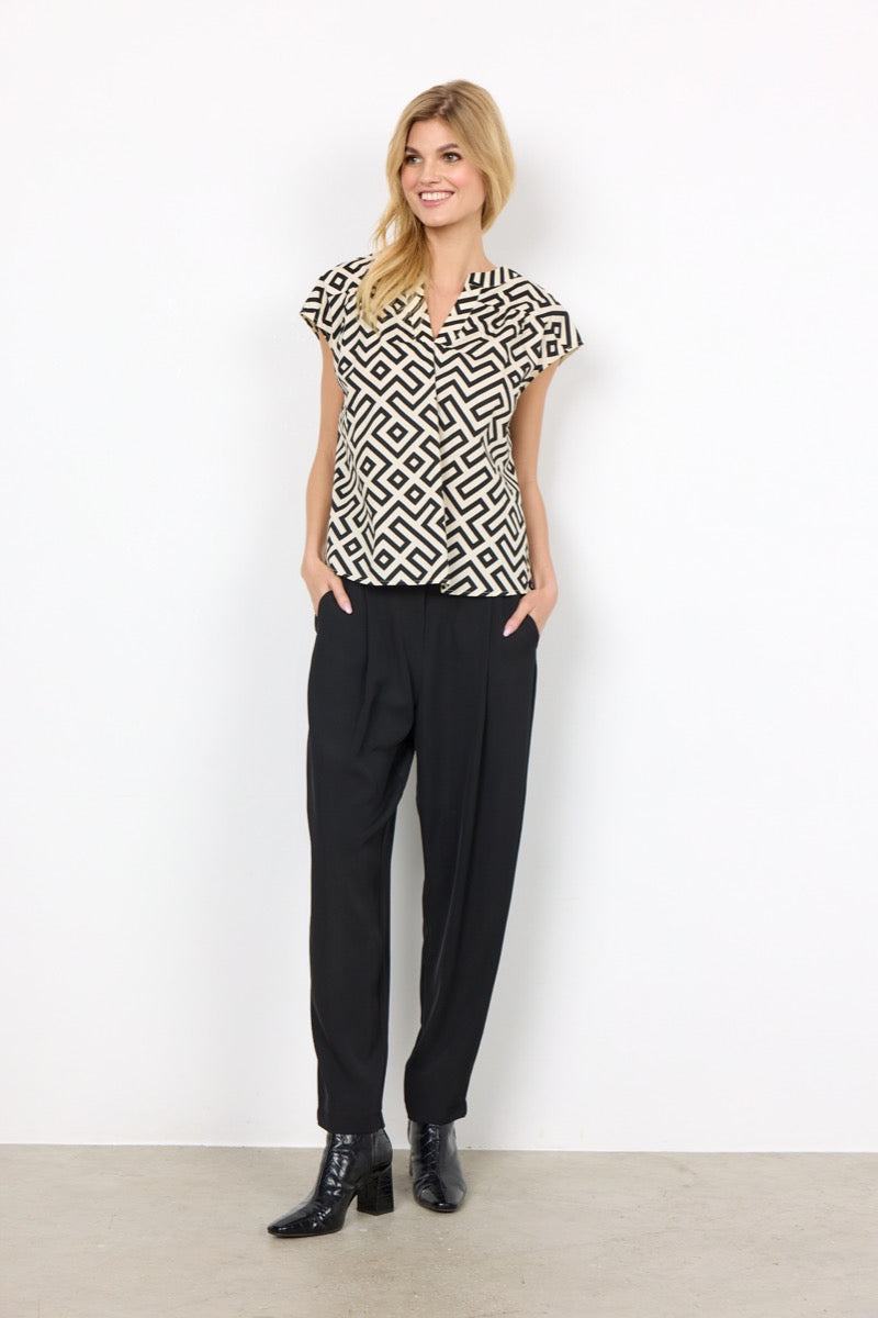 Soyaconcept Kirsty 1 Bluse Sort Stribet