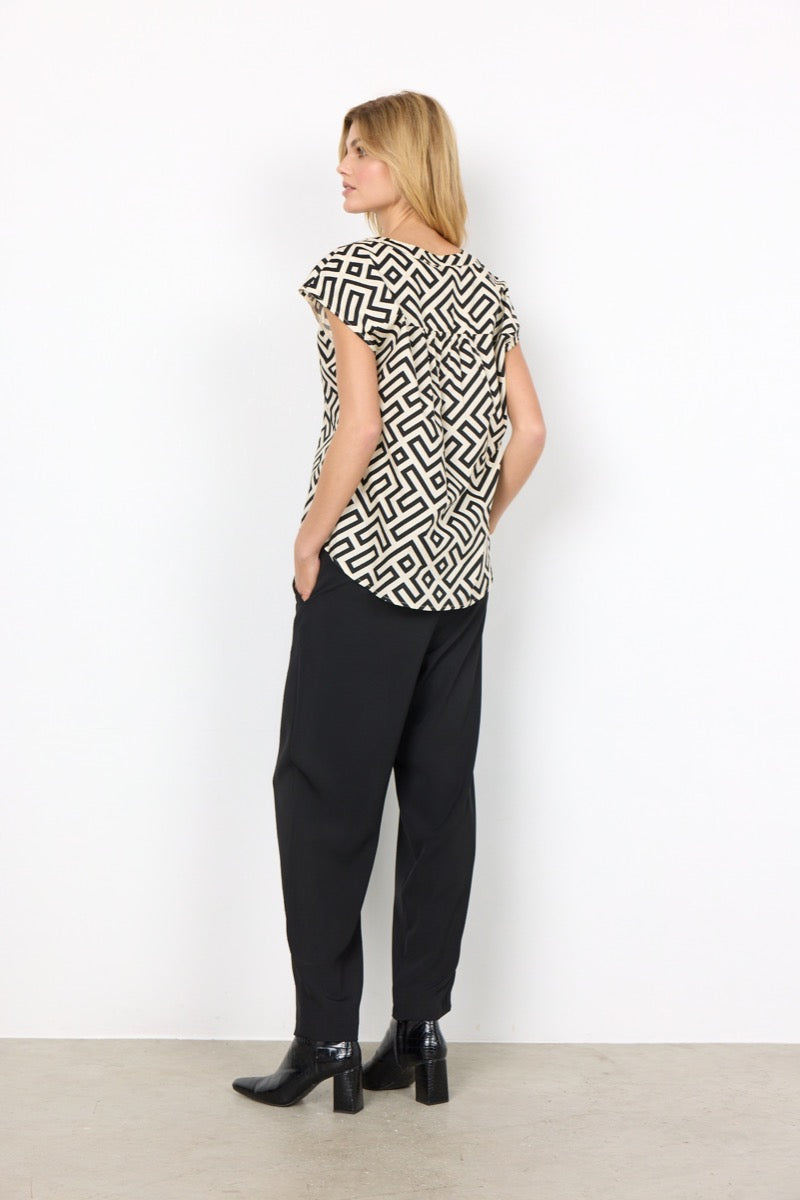 Soyaconcept Kirsty 1 Bluse Sort Stribet