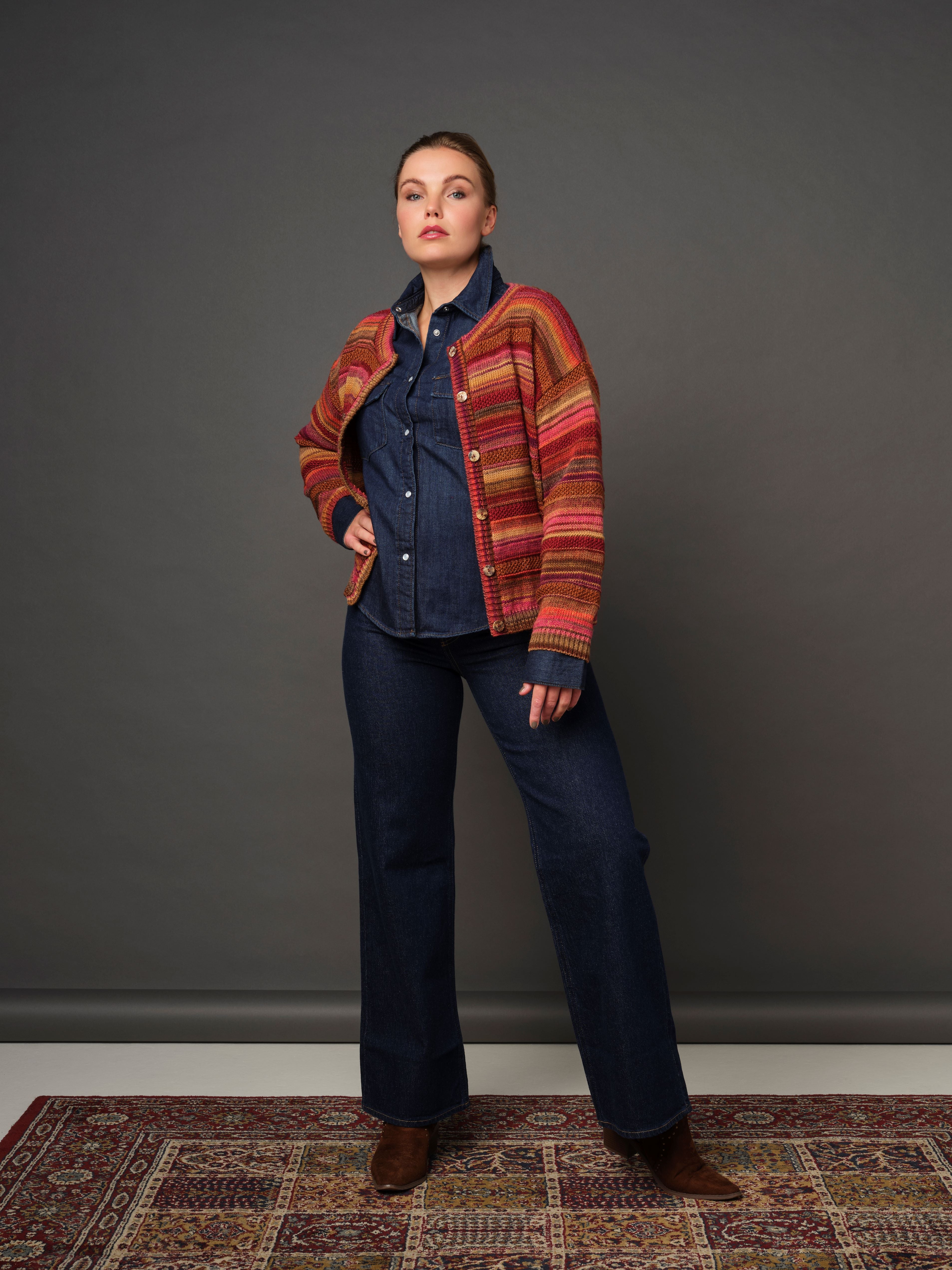 Skovhuus Cardigan Sangria Rød