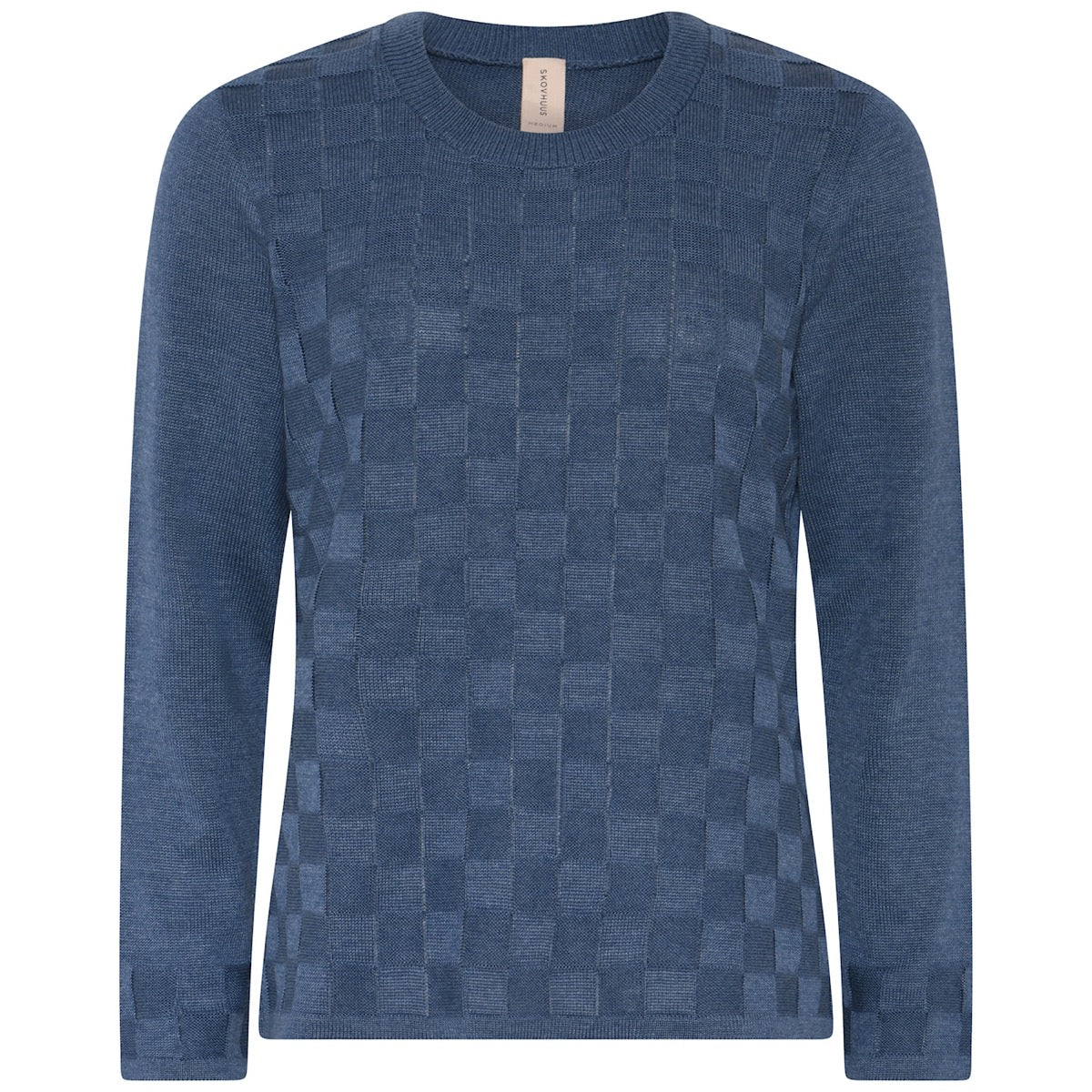 Skovhuus Tanja Strik Pullover Structured Indigo Blå