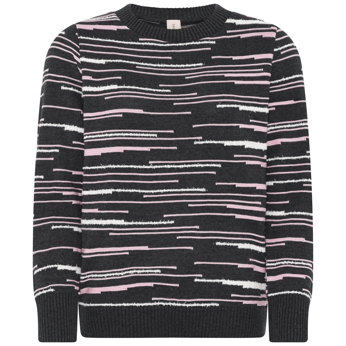 Skovhuus Casual Pullover Mix Yarn Charcoal Grå