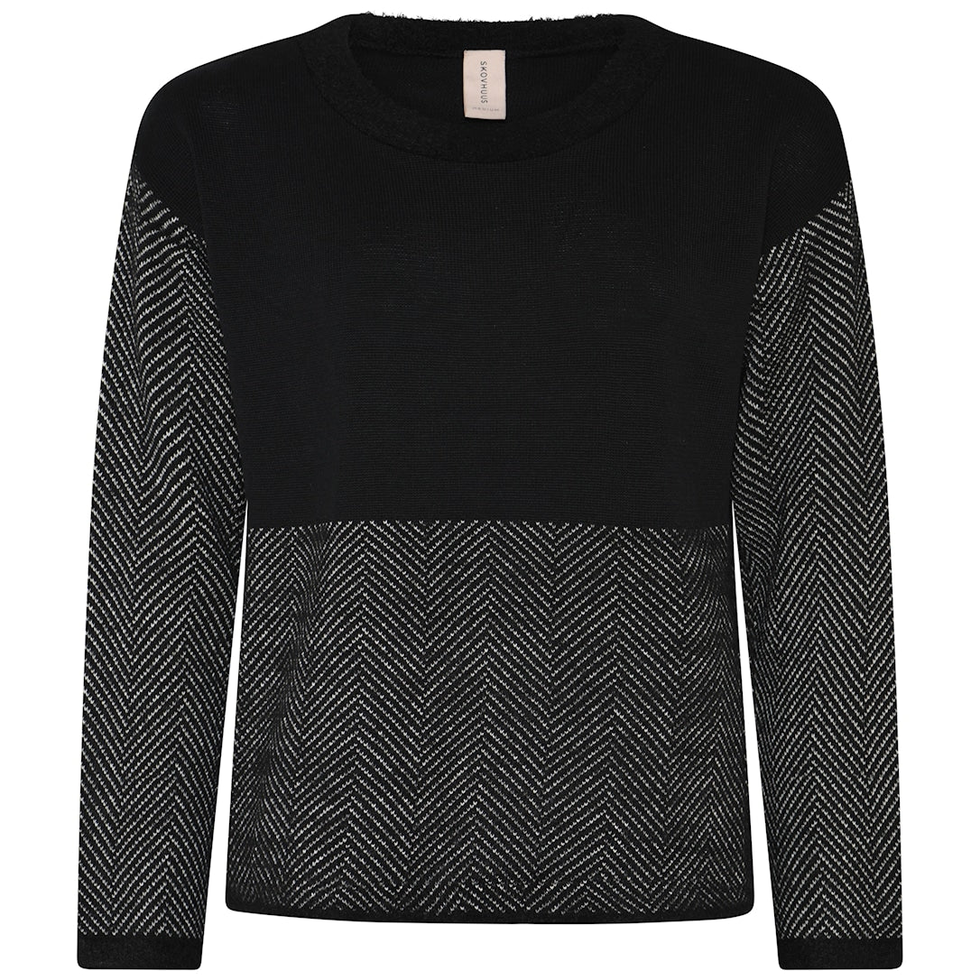 Skovhuus Pullover Herringbone Stitch Sort