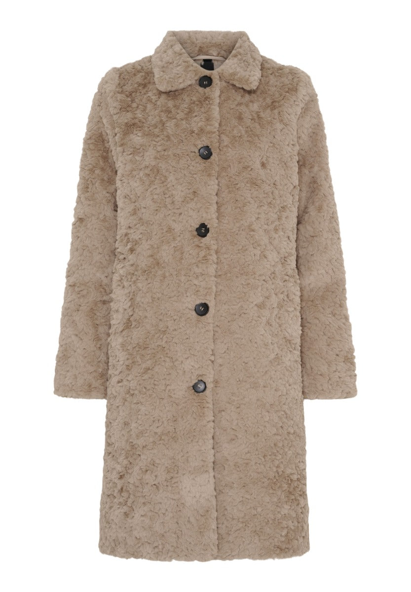 NOTYZ Jakke Fake Fur Taupe