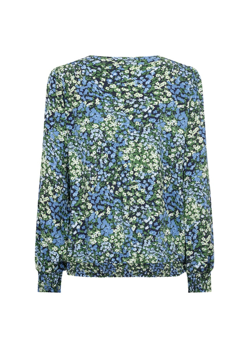 Soyaconcept Abelone 2 Bluse Blomstret Blå