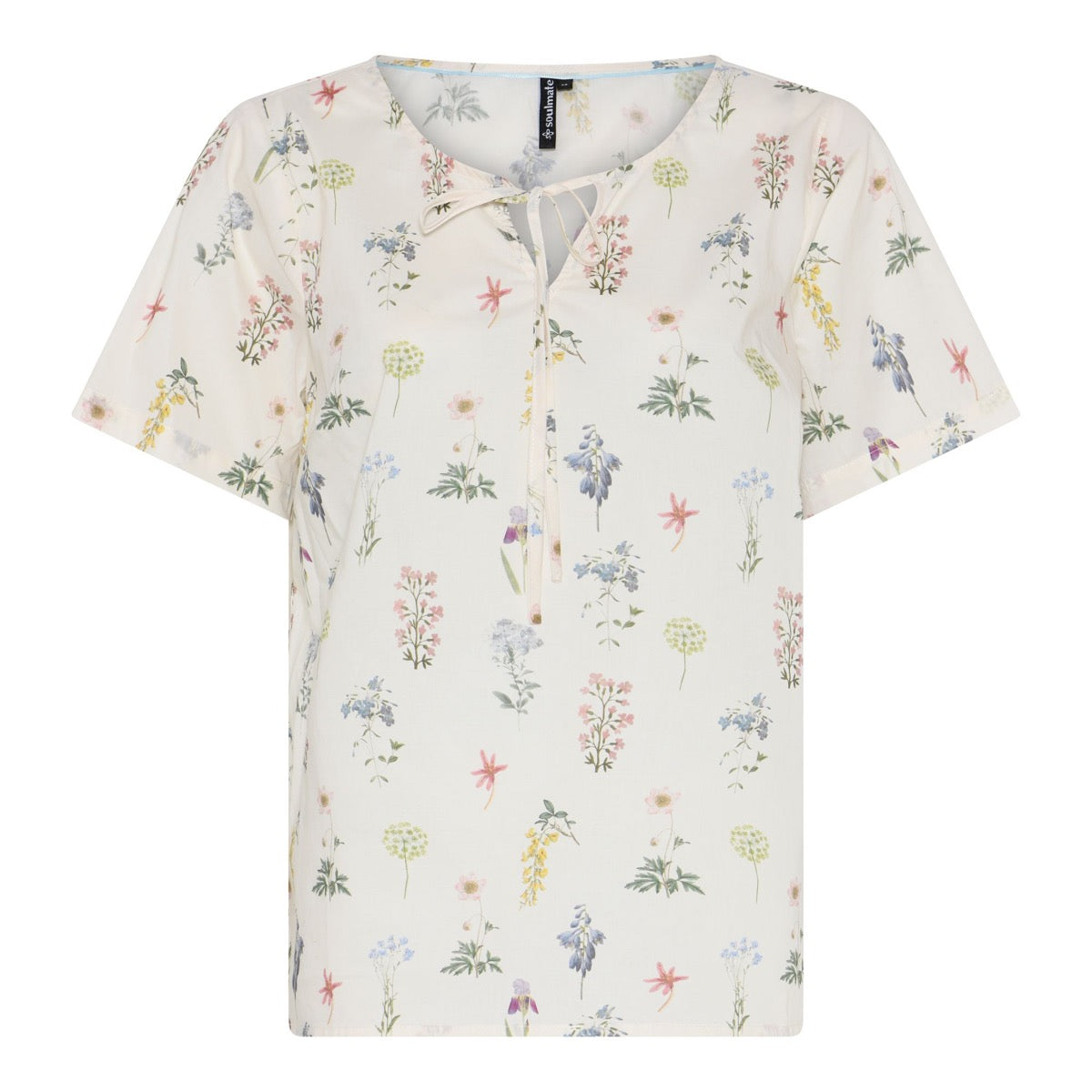 Soulmate Bloomy Bluse Blomstret Light Blå