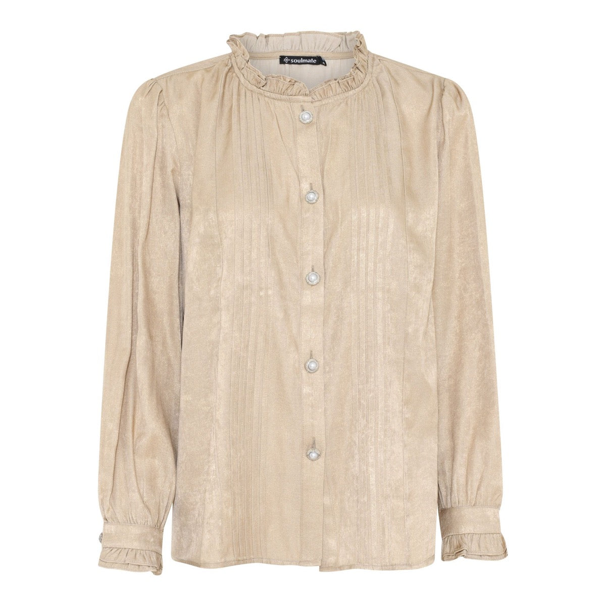 Soulmate Alicanta 1 Bluse Dull Guld