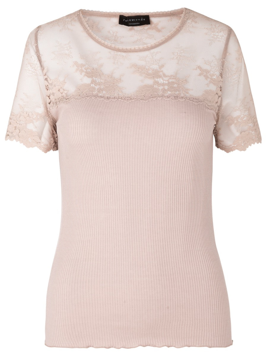 Rosemunde Copenhagen Silke T-Shirt, Vintage Powder