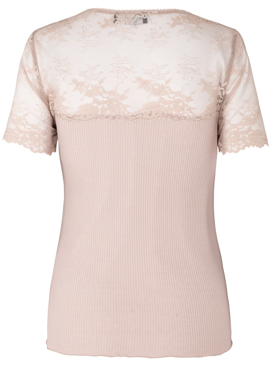 Rosemunde Copenhagen Silke T-Shirt, Vintage Powder