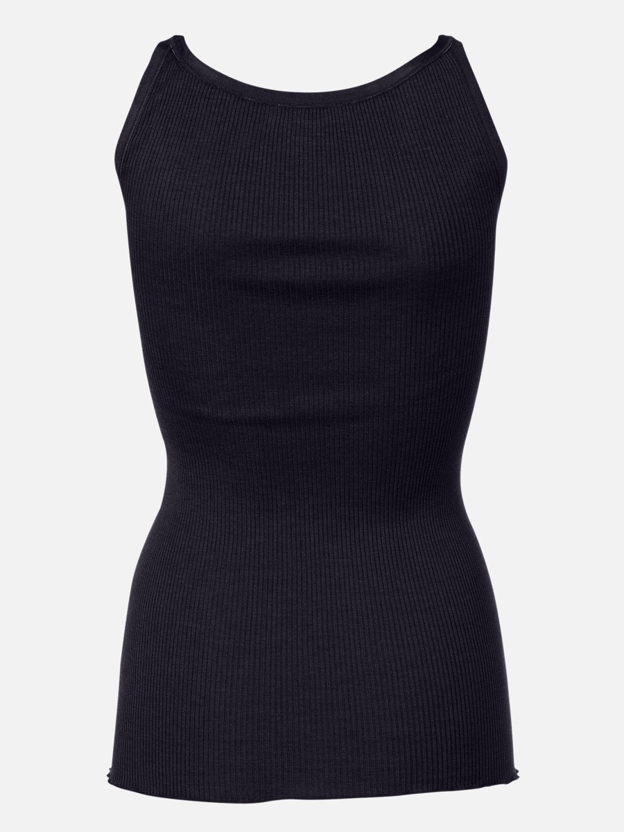 Rosemunde Silke Top Navy Blå