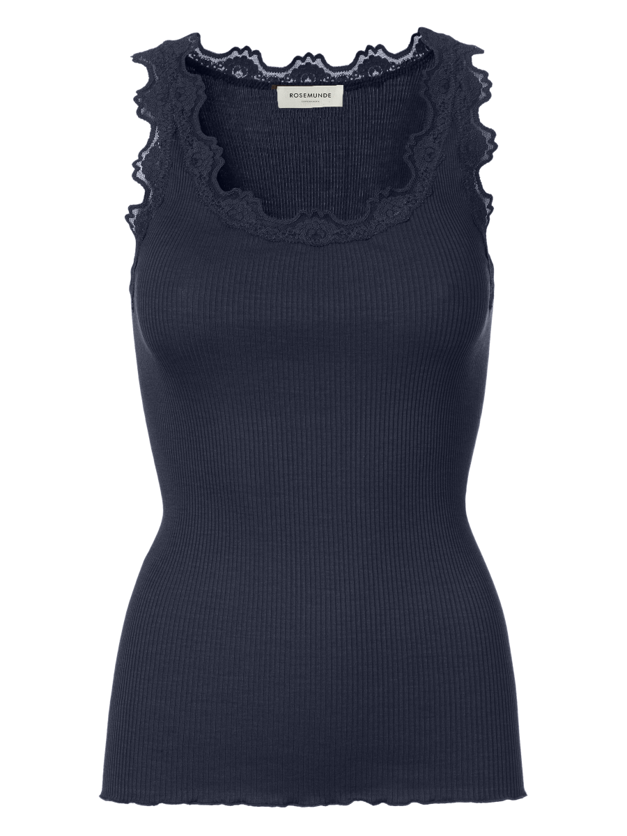 Rosemunde Copenhagen Silke Top Navy Blå