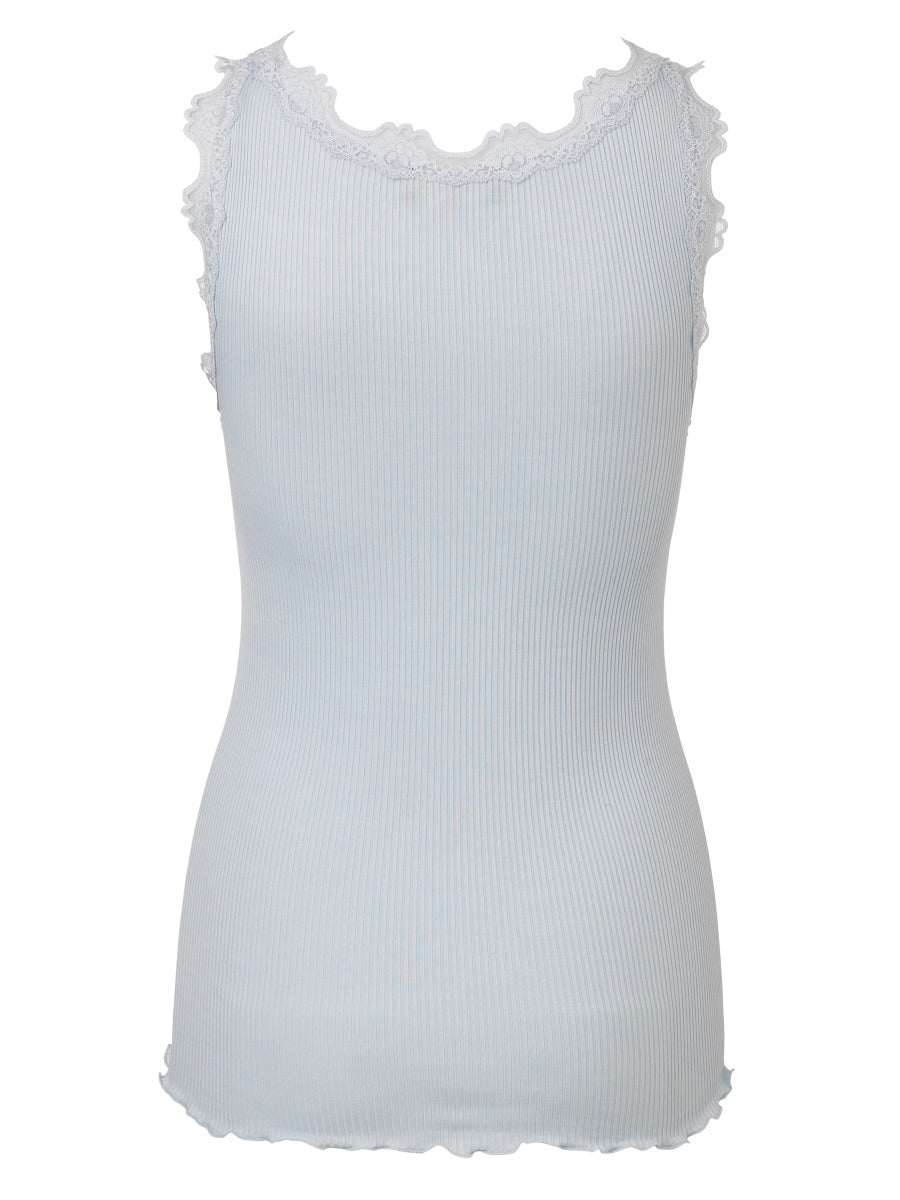 Rosemunde Copenhagen Silk Top Heather Sky