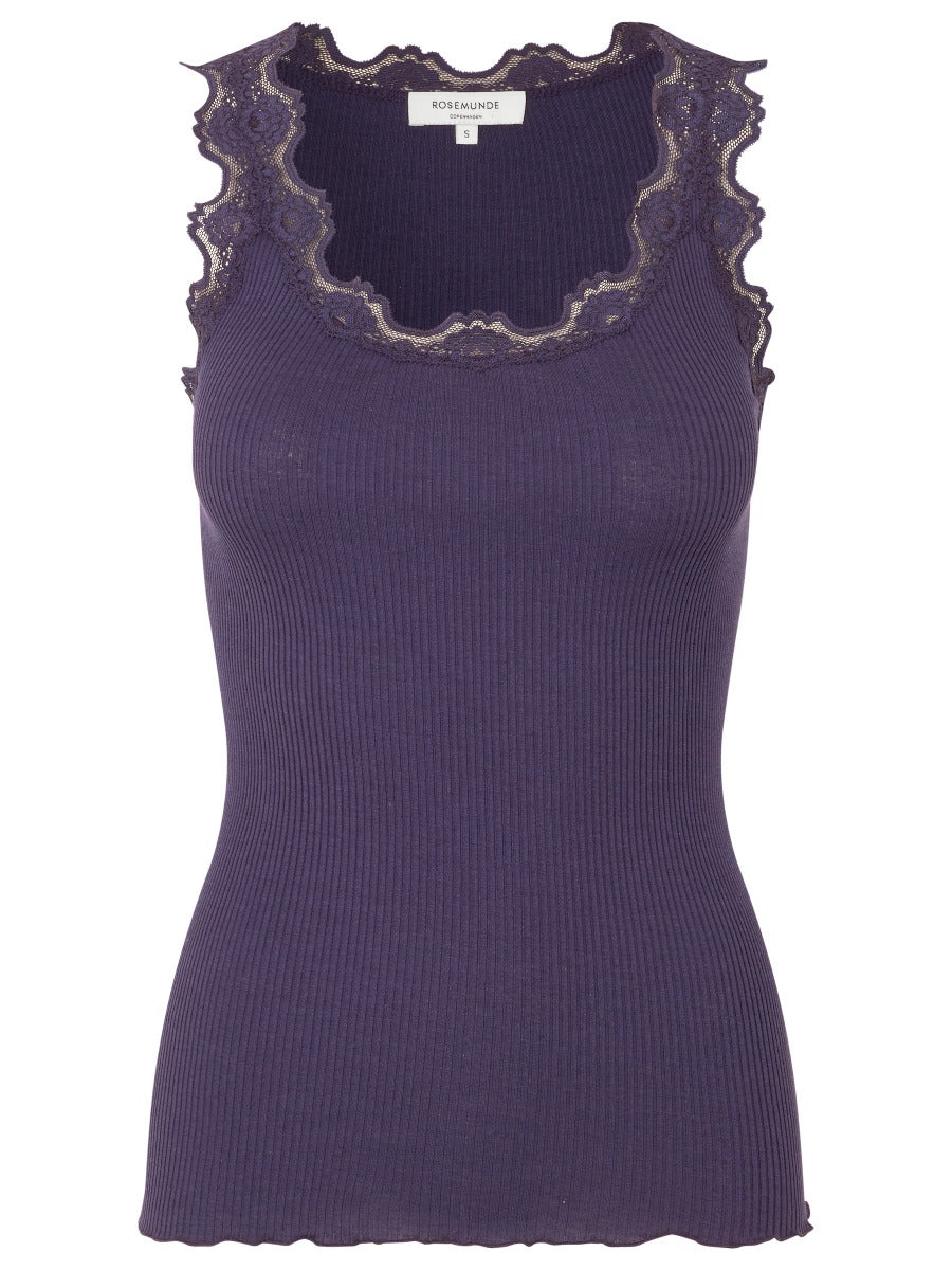 Rosemunde Copenhagen Silke Top Purple Velvet Lilla