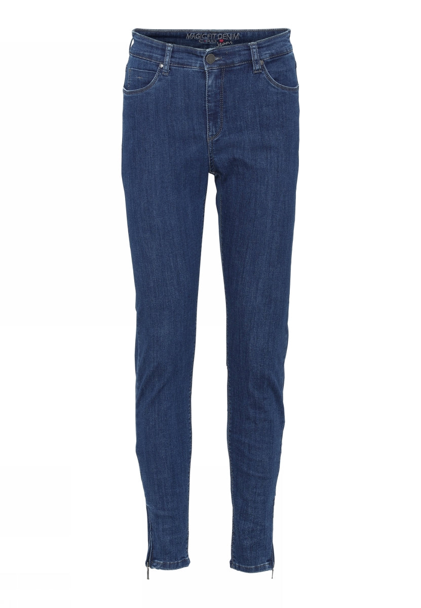 Cero Magic Fit Stretch Jeans Medium Blue Denim