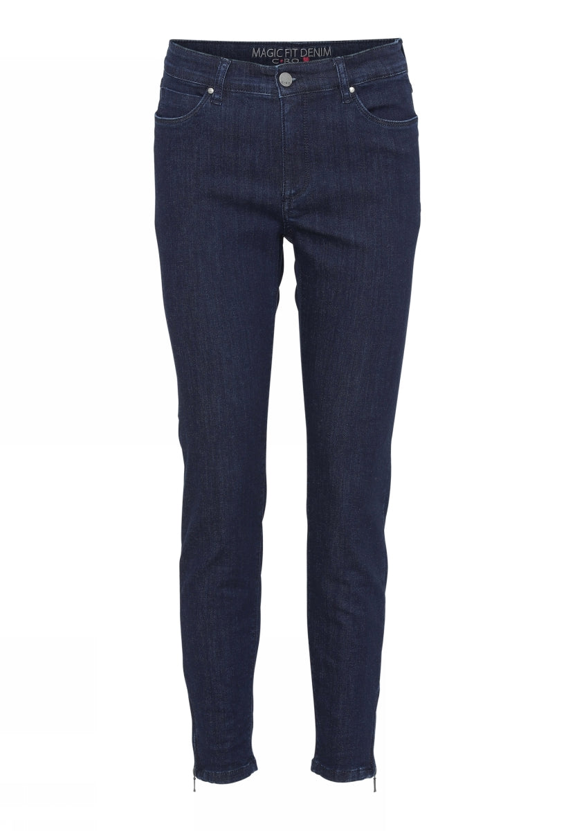 Cero Magic Fit Stretch Jeans, Dark Blue Denim