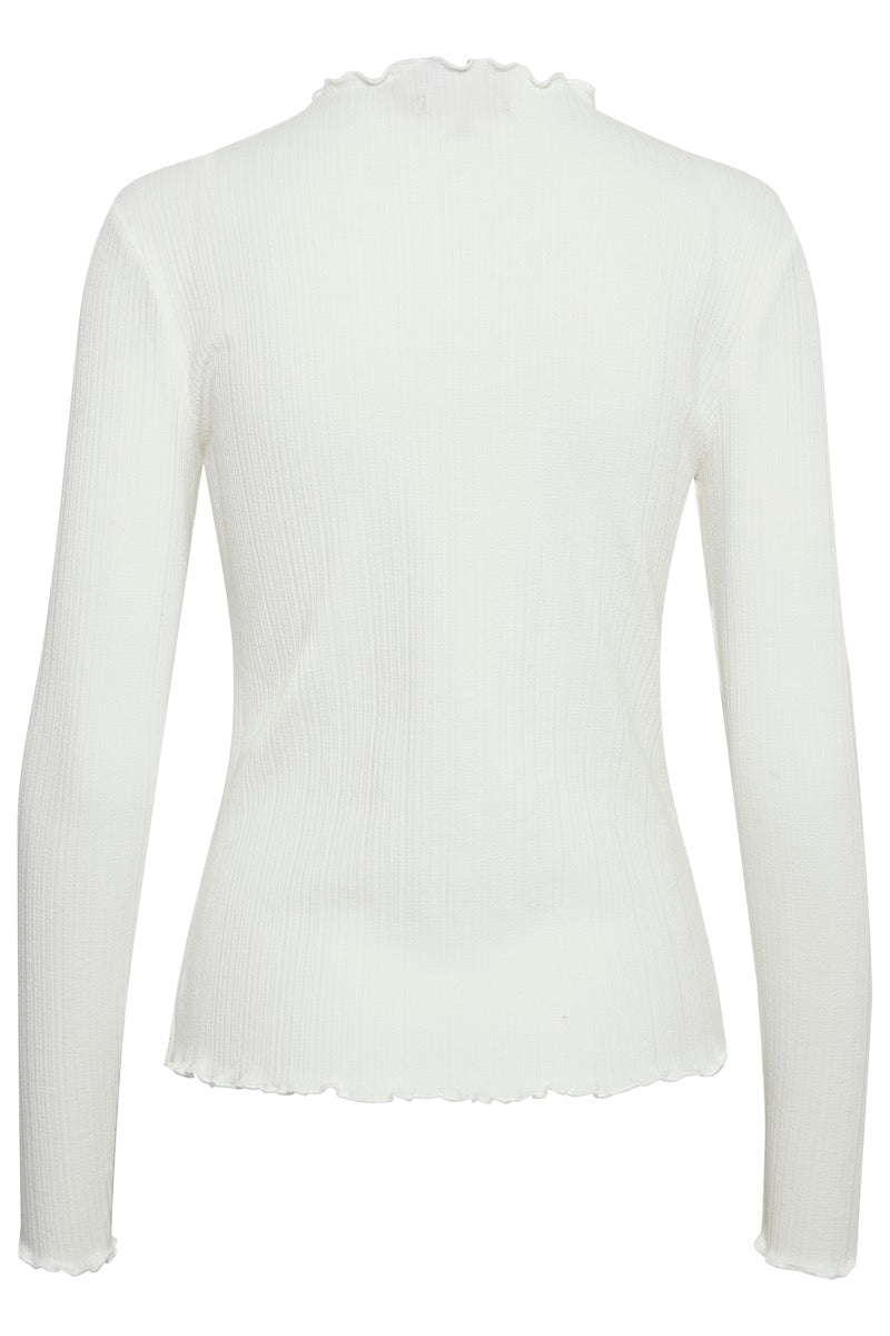 Karen By Simonsen Candace T-shirt Langærmet Egret Hvid