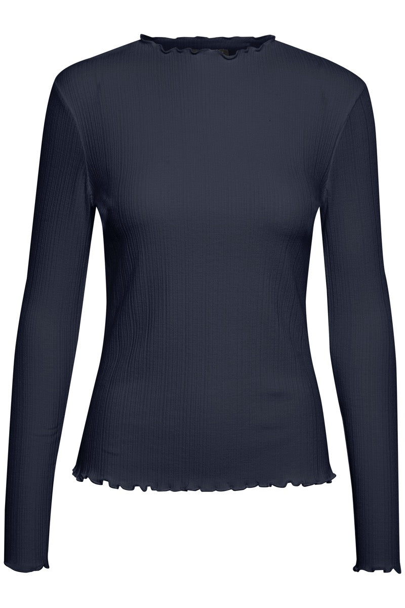 Karen By Simonsen Candace T-shirt Langærmet Night Sky Blå